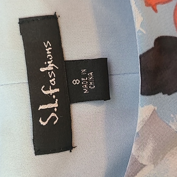 S.L. Fashions Chiffon Dress NWT - Picture 7 of 15